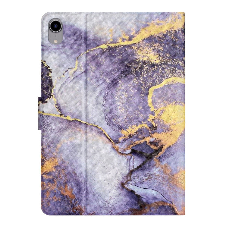 Custodia in pelle con motivo marmo per iPad mini 2024