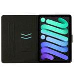 Custodia in pelle con motivo marmo per iPad mini 2024