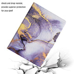 Custodia in pelle con motivo marmo per iPad mini 2024