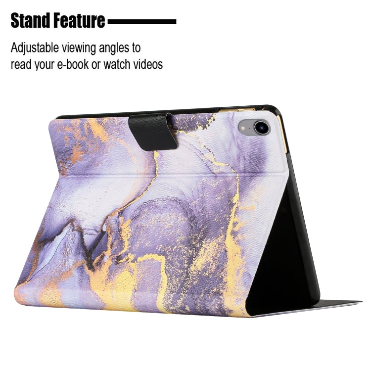 Custodia in pelle con motivo marmo per iPad mini 2024