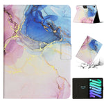 Custodia in pelle con motivo marmo per iPad mini 2024