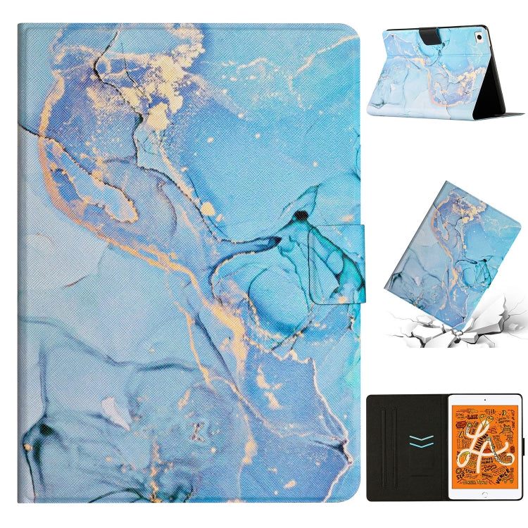 Custodia in pelle con motivo marmo per iPad mini e Pro