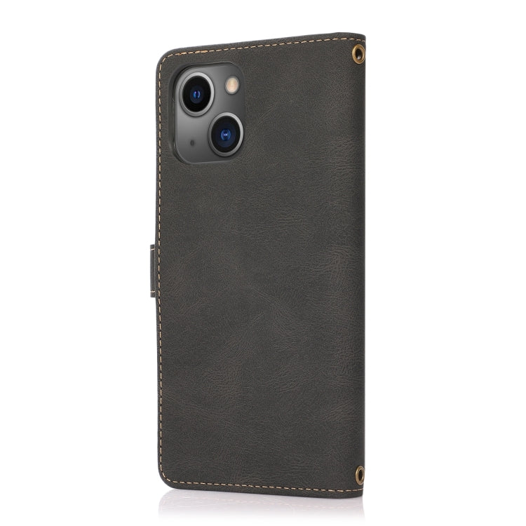 Custodia portafoglio in pelle con cordino per iPhone 14 Pro Max