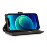 Custodia portafoglio in pelle con cordino per iPhone 14 Pro Max
