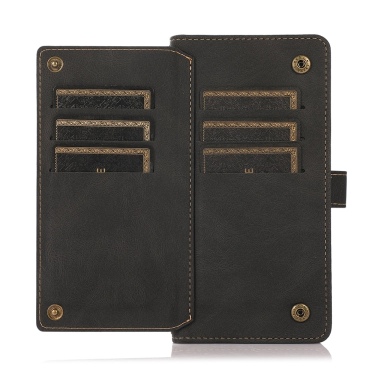 Custodia portafoglio in pelle con cordino per iPhone 14 Pro Max