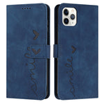 Custodia portafoglio in pelle con motivo a cuore per iPhone 14 Pr