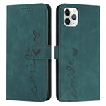 Custodia portafoglio in pelle con motivo a cuore per iPhone 14 Pr