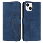 Custodia portafoglio in pelle con motivo a cuore per iPhone 14 Pr