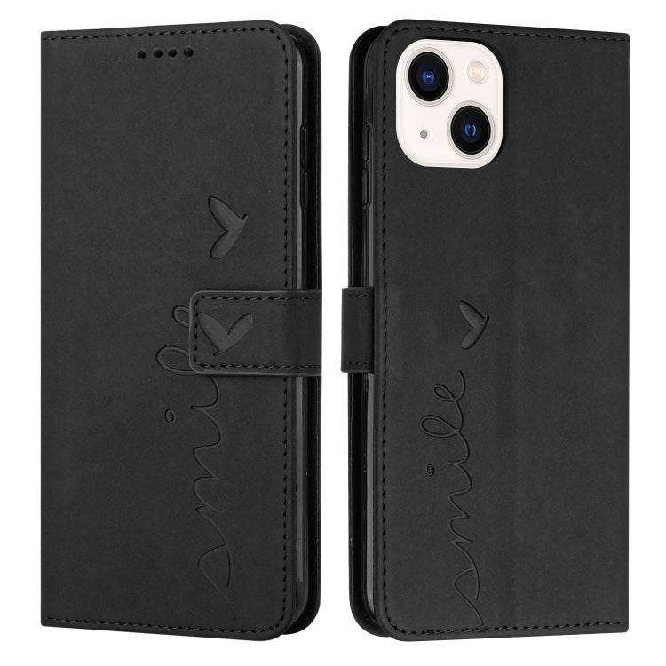 Custodia portafoglio in pelle con motivo a cuore per iPhone 14 Pr