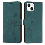 Custodia portafoglio in pelle con motivo a cuore per iPhone 14 Pr