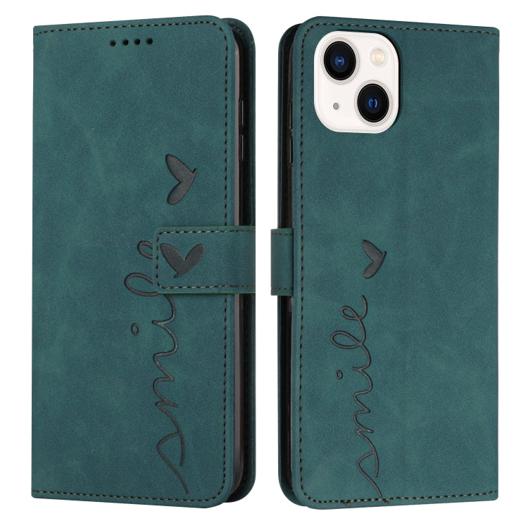 Custodia portafoglio in pelle con motivo a cuore per iPhone 14 Pr