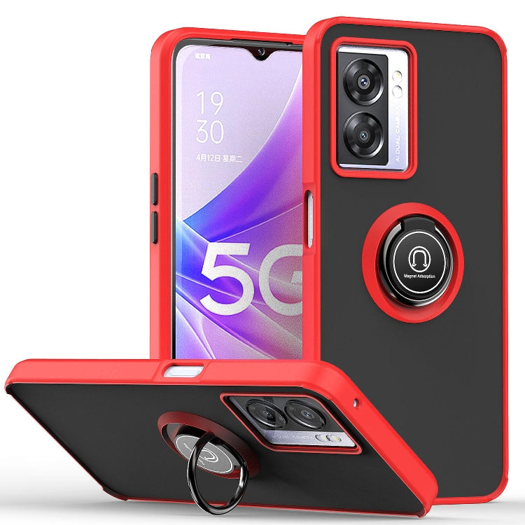 Custodia per telefono Q Shadow 1 serie TPU + PC con supporto ad anello, For OPPO A57 5G, For OPPO A74 4G, For OPPO Reno8 Pro+