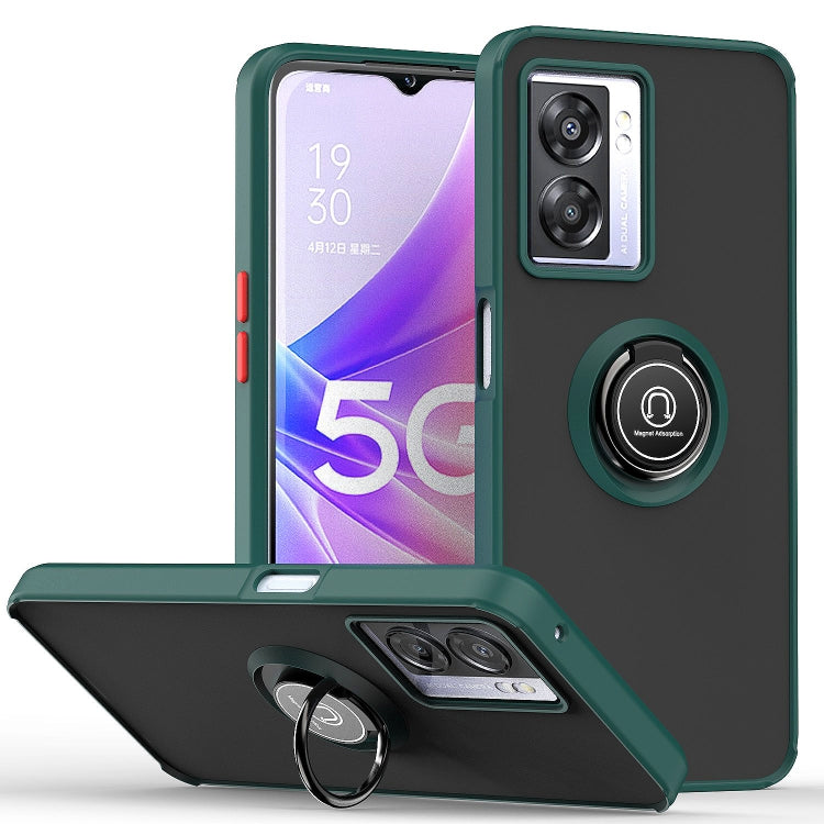 Custodia per telefono Q Shadow 1 serie TPU + PC con supporto ad anello, For OPPO A57 5G, For OPPO A74 4G, For OPPO Reno8 Pro+