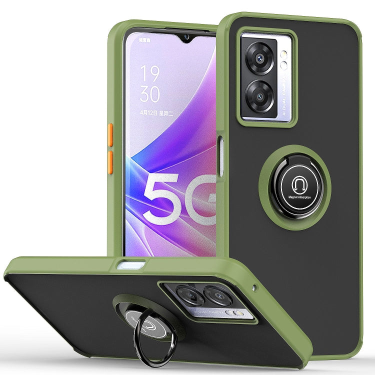 Custodia per telefono Q Shadow 1 serie TPU + PC con supporto ad anello, For OPPO A57 5G, For OPPO A74 4G, For OPPO Reno8 Pro+