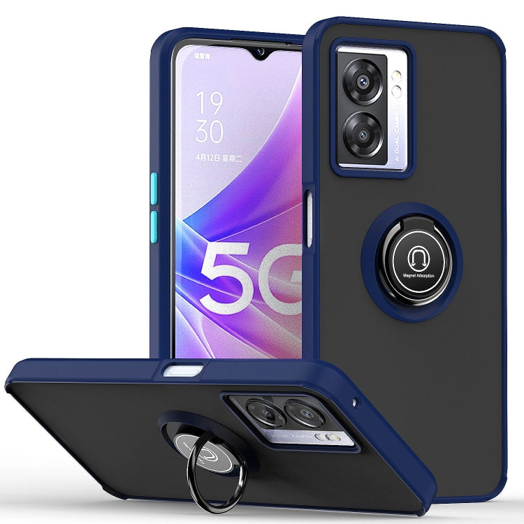 Custodia per telefono Q Shadow 1 serie TPU + PC con supporto ad anello, For OPPO A57 5G, For OPPO A74 4G, For OPPO Reno8 Pro+