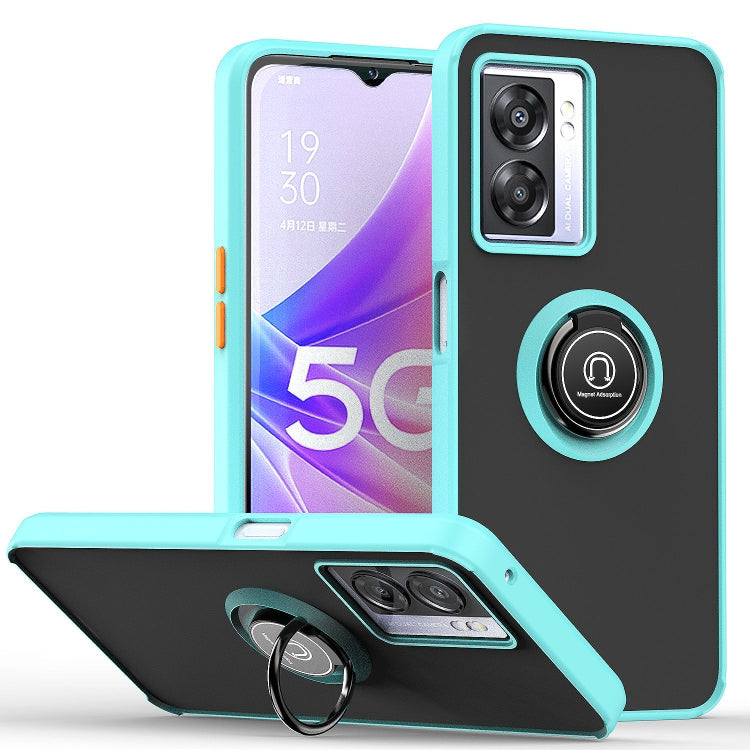 Custodia per telefono Q Shadow 1 serie TPU + PC con supporto ad anello, For OPPO A57 5G, For OPPO A74 4G, For OPPO Reno8 Pro+