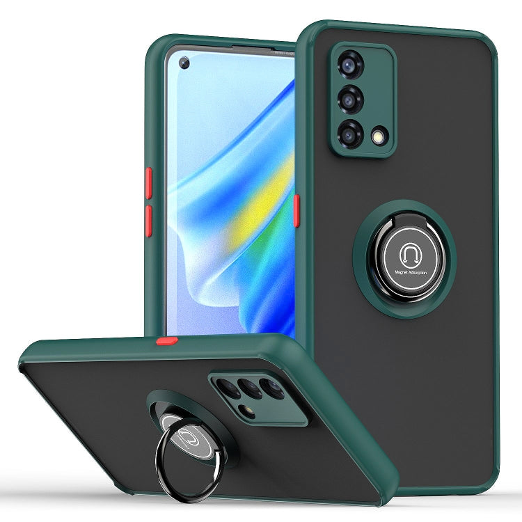 Custodia per telefono Q Shadow 1 serie TPU + PC con supporto ad anello, For OPPO A57 5G, For OPPO A74 4G, For OPPO Reno8 Pro+