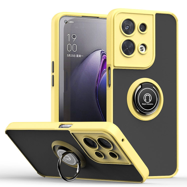 Custodia per telefono Q Shadow 1 serie TPU + PC con supporto ad anello, For OPPO A57 5G, For OPPO A74 4G, For OPPO Reno8 Pro+