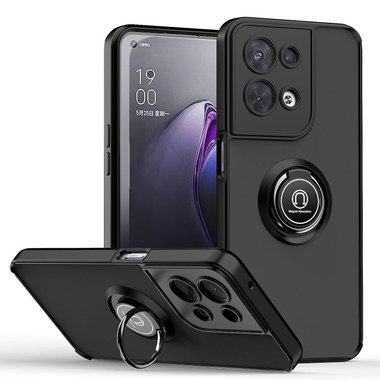 Custodia per telefono Q Shadow 1 serie TPU + PC con supporto ad anello, For OPPO A57 5G, For OPPO A74 4G, For OPPO Reno8 Pro+