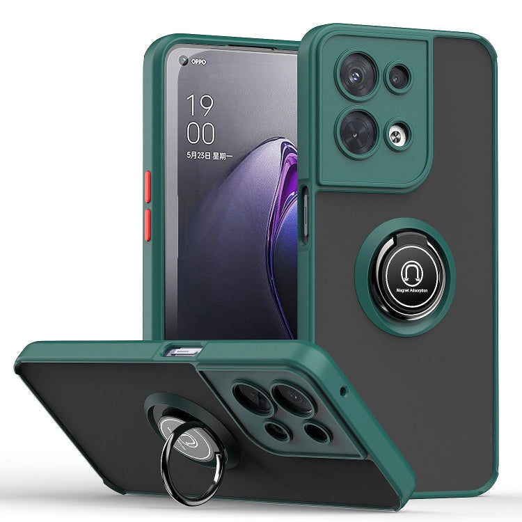 Custodia per telefono Q Shadow 1 serie TPU + PC con supporto ad anello, For OPPO A57 5G, For OPPO A74 4G, For OPPO Reno8 Pro+