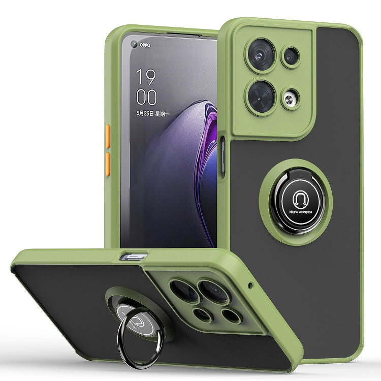 Custodia per telefono Q Shadow 1 serie TPU + PC con supporto ad anello, For OPPO A57 5G, For OPPO A74 4G, For OPPO Reno8 Pro+