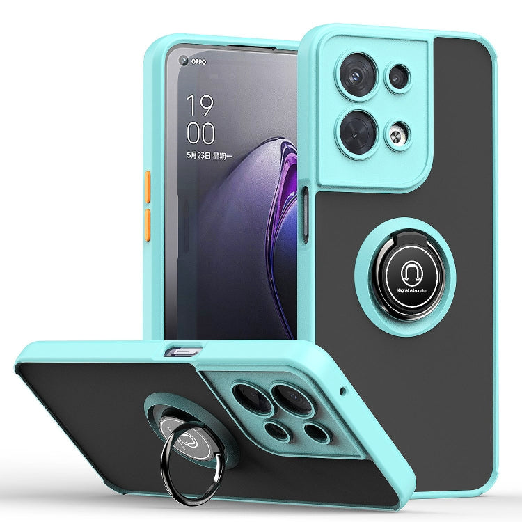 Custodia per telefono Q Shadow 1 serie TPU + PC con supporto ad anello, For OPPO A57 5G, For OPPO A74 4G, For OPPO Reno8 Pro+