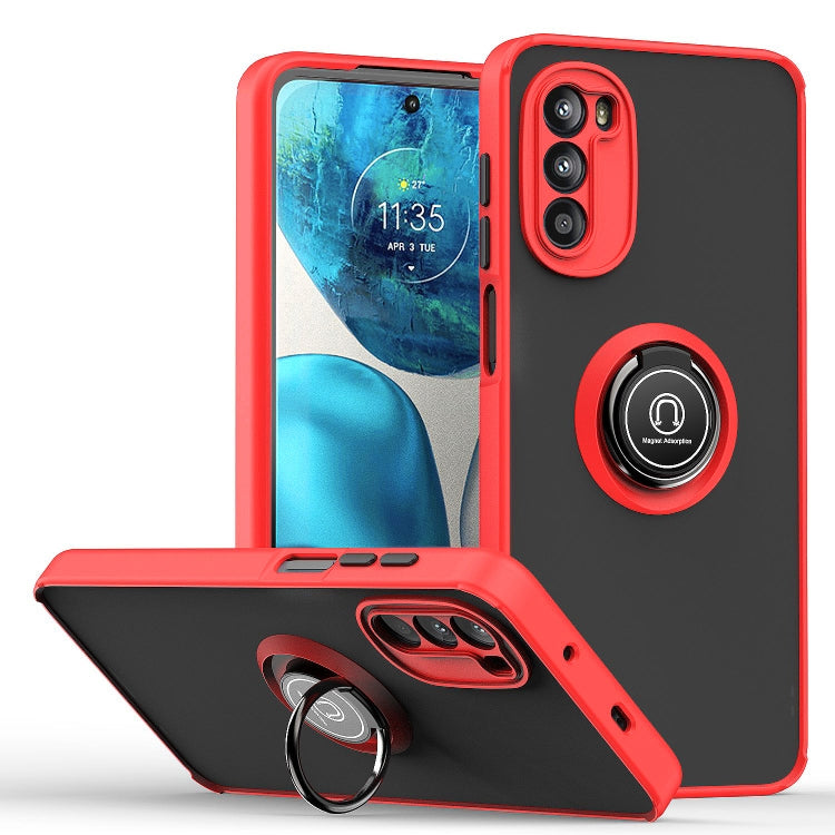 Custodia per telefono Q Shadow 1 serie TPU + PC con supporto ad anello, For OPPO Reno8, For Motorola Moto G52, For TCL Stylus 5G