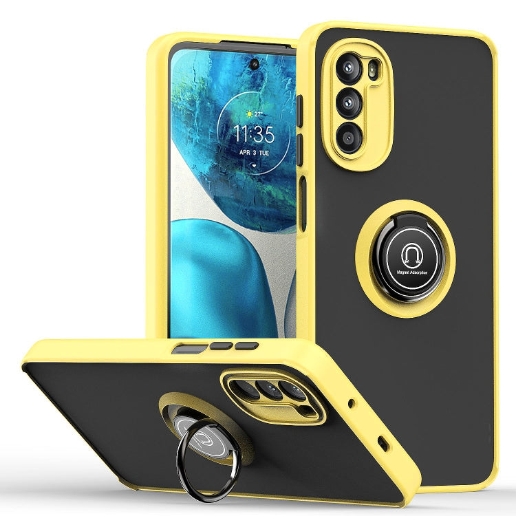Custodia per telefono Q Shadow 1 serie TPU + PC con supporto ad anello, For OPPO Reno8, For Motorola Moto G52, For TCL Stylus 5G