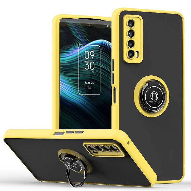 Custodia per telefono Q Shadow 1 serie TPU + PC con supporto ad anello, For OPPO Reno8, For Motorola Moto G52, For TCL Stylus 5G