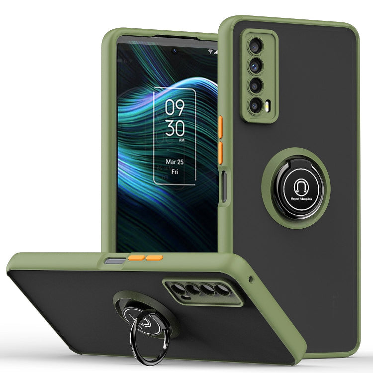 Custodia per telefono Q Shadow 1 serie TPU + PC con supporto ad anello, For OPPO Reno8, For Motorola Moto G52, For TCL Stylus 5G