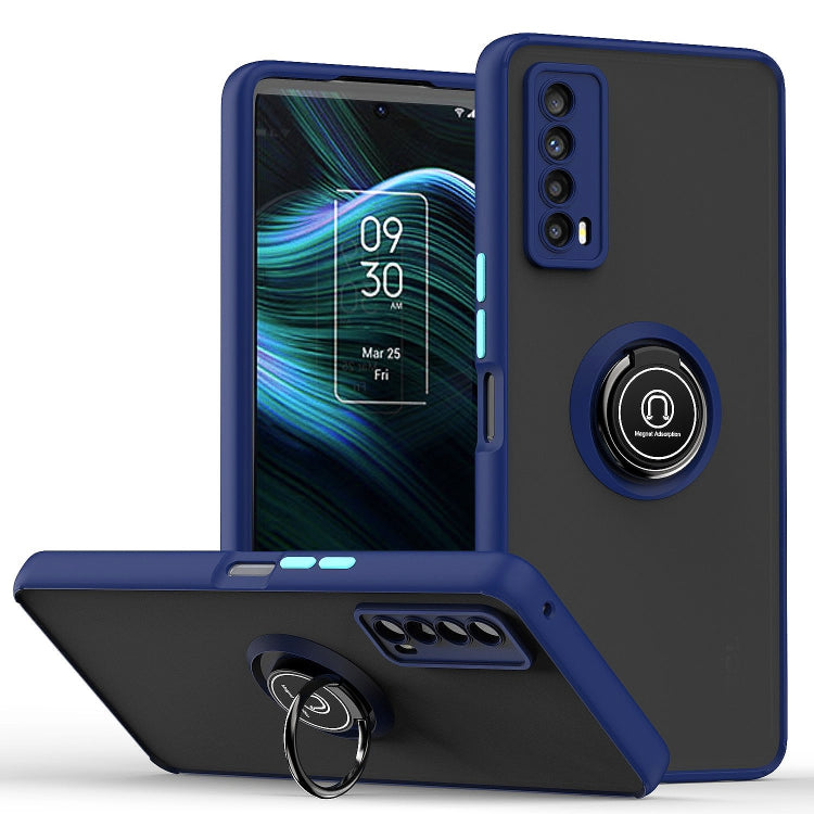 Custodia per telefono Q Shadow 1 serie TPU + PC con supporto ad anello, For OPPO Reno8, For Motorola Moto G52, For TCL Stylus 5G