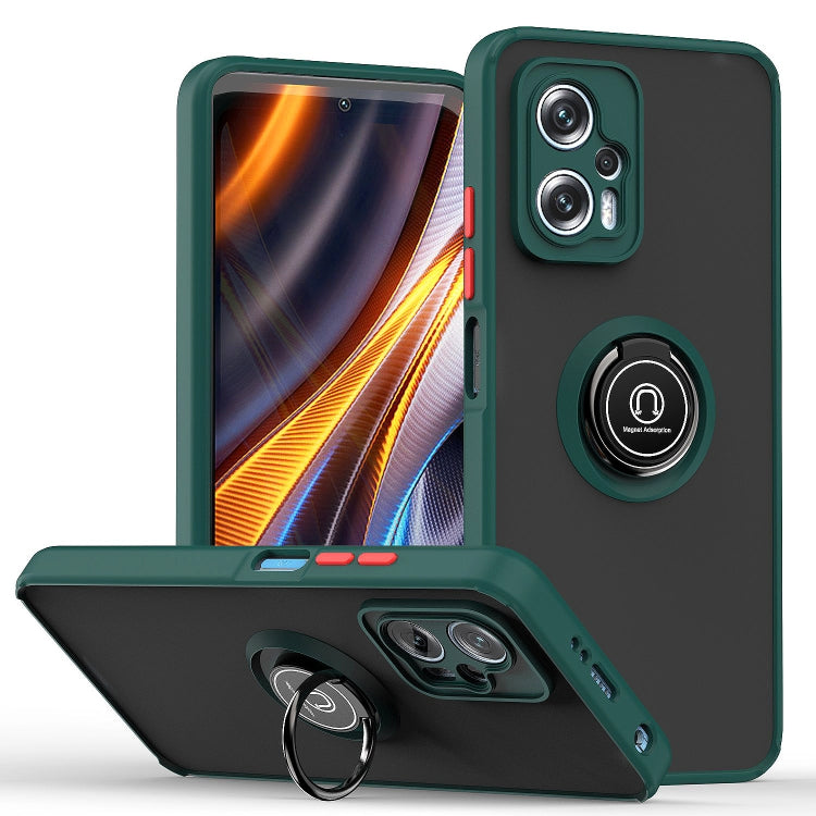 Custodia per telefono Q Shadow 1 serie TPU + PC con supporto ad anello, For Samsung Galaxy Xcover6 Pro, For Xiaomi 12 Lite, For Xiaomi Poco X4 GT