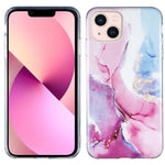Custodia TPU effetto marmo per iPhone 14, 14 Plus, 14 Pro, 14 Pro