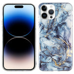 Custodia TPU effetto marmo per iPhone 14, 14 Plus, 14 Pro, 14 Pro