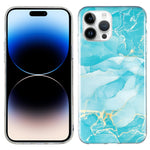 Custodia TPU effetto marmo per iPhone 14, 14 Plus, 14 Pro, 14 Pro