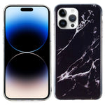 Custodia TPU effetto marmo per iPhone 14, 14 Plus, 14 Pro, 14 Pro