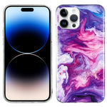 Custodia TPU effetto marmo per iPhone 14, 14 Plus, 14 Pro, 14 Pro