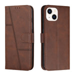 Custodia portafoglio in pelle con fibbia per iPhone 14