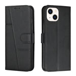 Custodia portafoglio in pelle con fibbia per iPhone 14