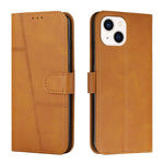 Custodia portafoglio in pelle con fibbia per iPhone 14
