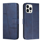 Custodia portafoglio in pelle con fibbia per iPhone 14