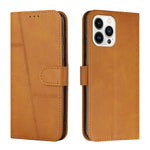 Custodia portafoglio in pelle con fibbia per iPhone 14