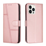 Custodia portafoglio in pelle con fibbia per iPhone 14