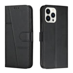 Custodia portafoglio in pelle con fibbia per iPhone 14