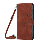 Custodia portafoglio in pelle con cordino per iPhone 14