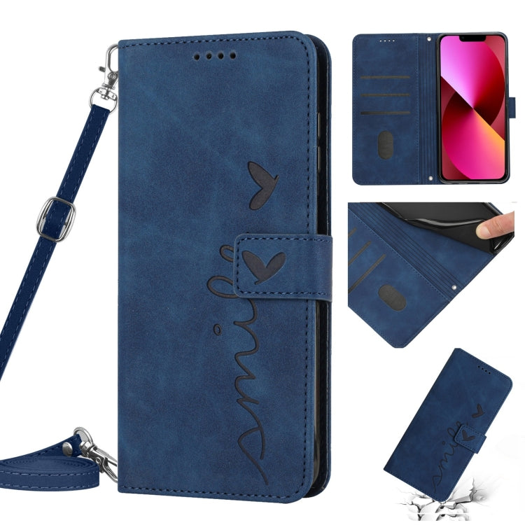 Custodia portafoglio in pelle con cordino per iPhone 14