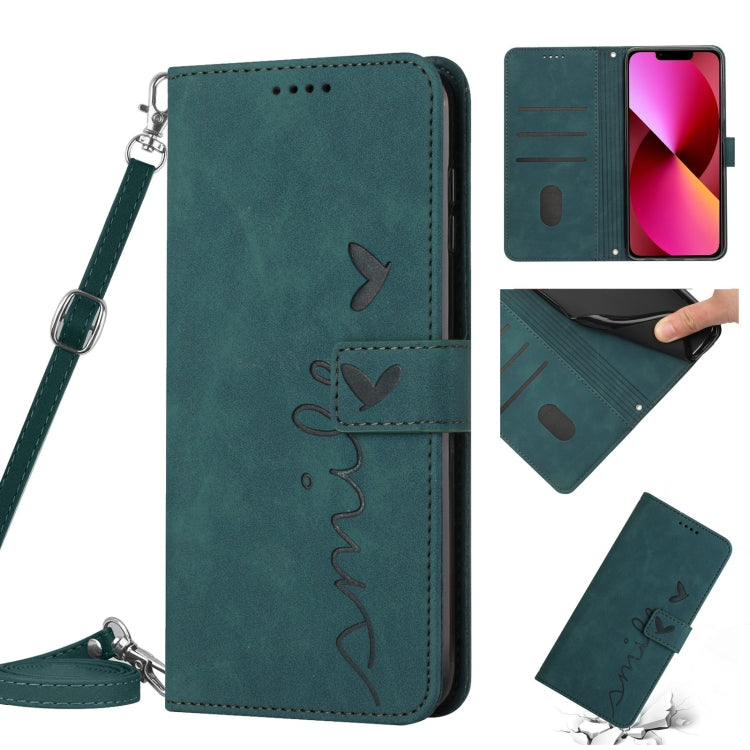 Custodia portafoglio in pelle con cordino per iPhone 14