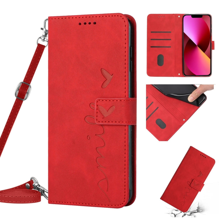 Custodia portafoglio in pelle con cordino per iPhone 14