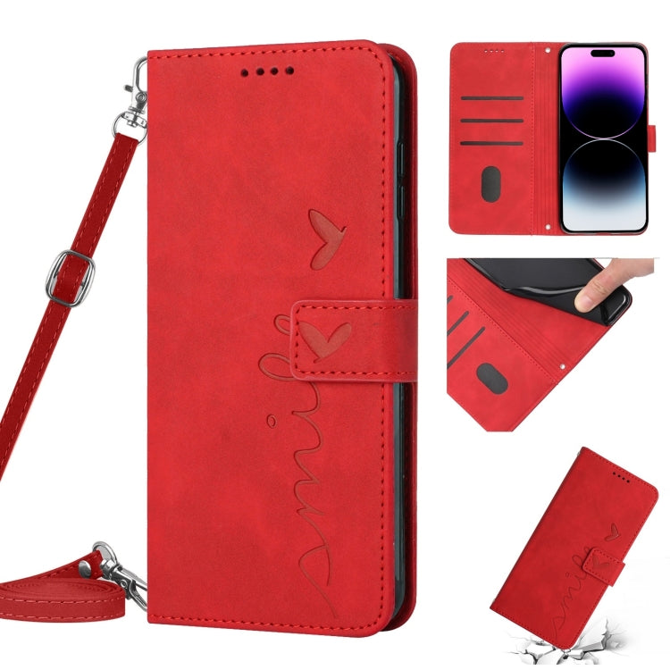 Custodia portafoglio in pelle con cordino per iPhone 14
