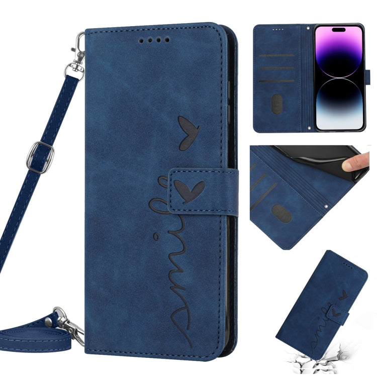 Custodia portafoglio in pelle con cordino per iPhone 14